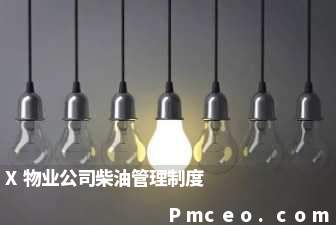 x物业公司柴油管理制度