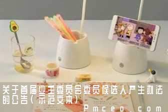 关于首届业主委员会委员候选人产生办法的公告（示范文本）