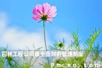 园林工程公司最全面财务管理制度