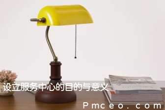 设立服务中心的目的与意义